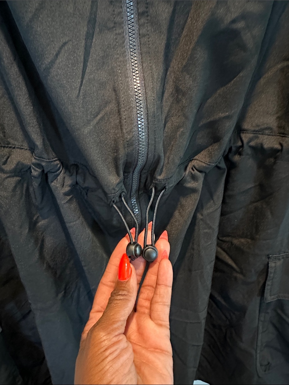 Sleeveless Black Utility Vest Romper. - Picture 3 of 4